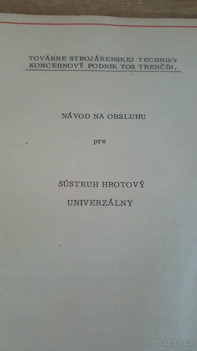 Návod Soustruh SUI 40-50 - 6