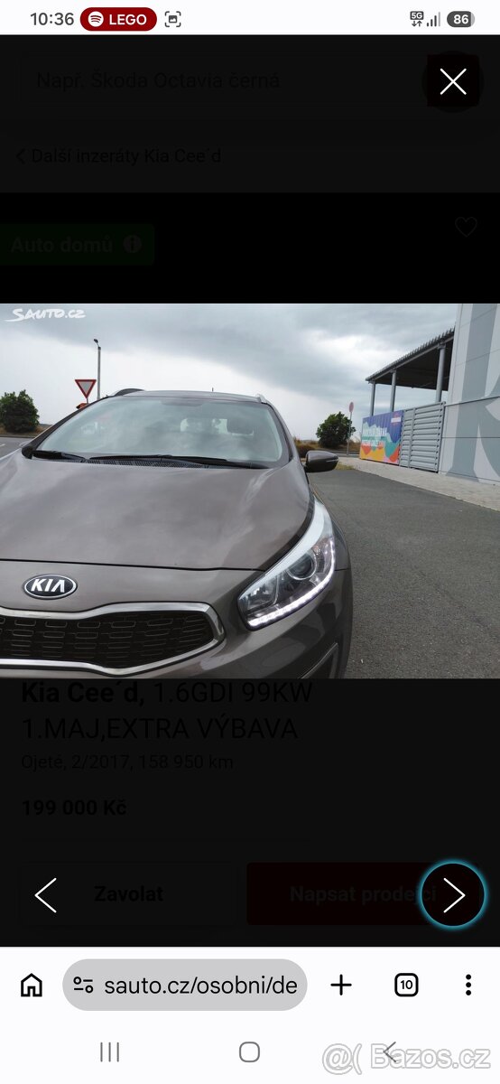 Kia Cee'd 1.6 GDI 99kw,extra vybava - 6