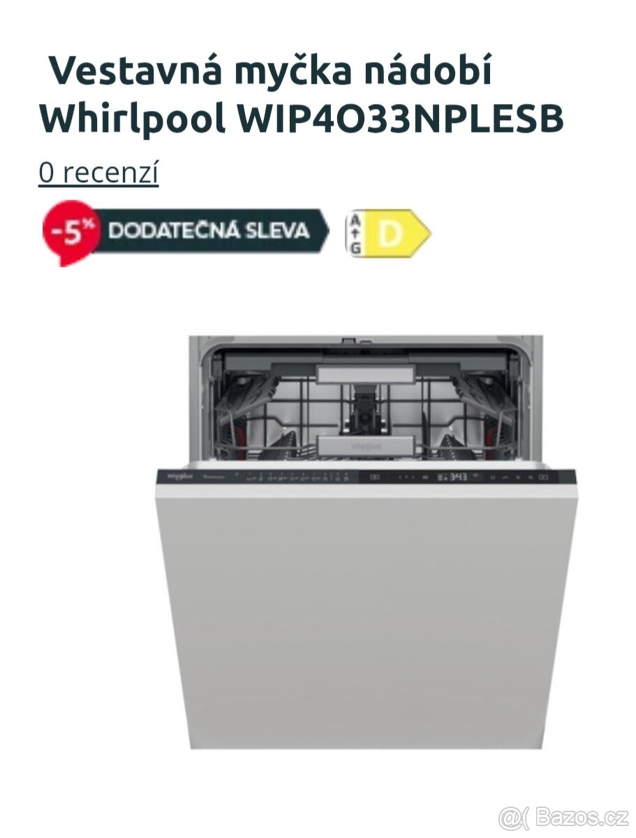 Whirlpool Myčka WIP 4O33N PLE S B - 6