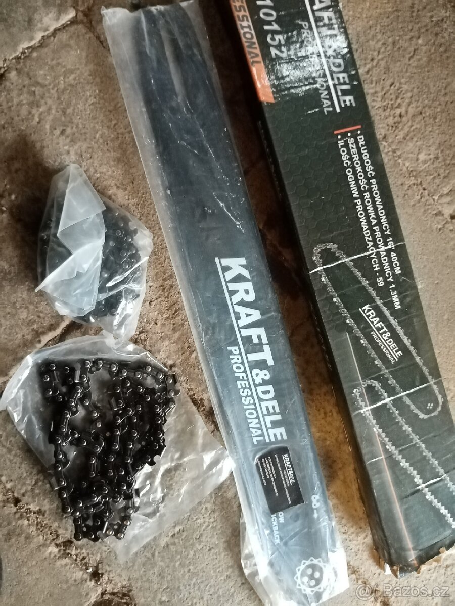 Vodící lišta pro motorovou pilu značky Kraft&Dele, - 6