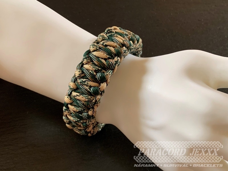 Paracord náramek (20 cm) Jungle Camo - 6