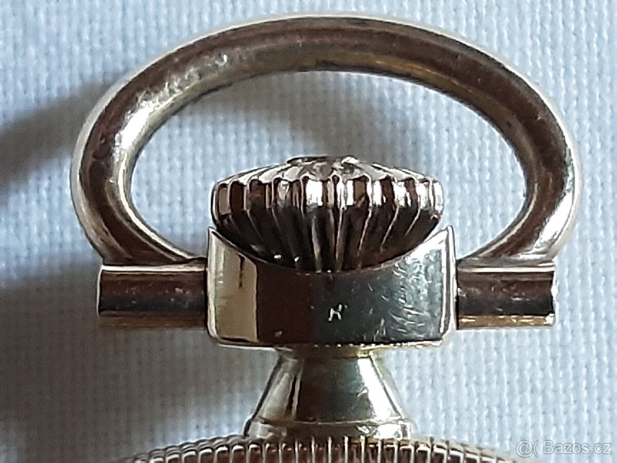 Zlaté 14K starožitné kapesní hodinky ORATOR - 6