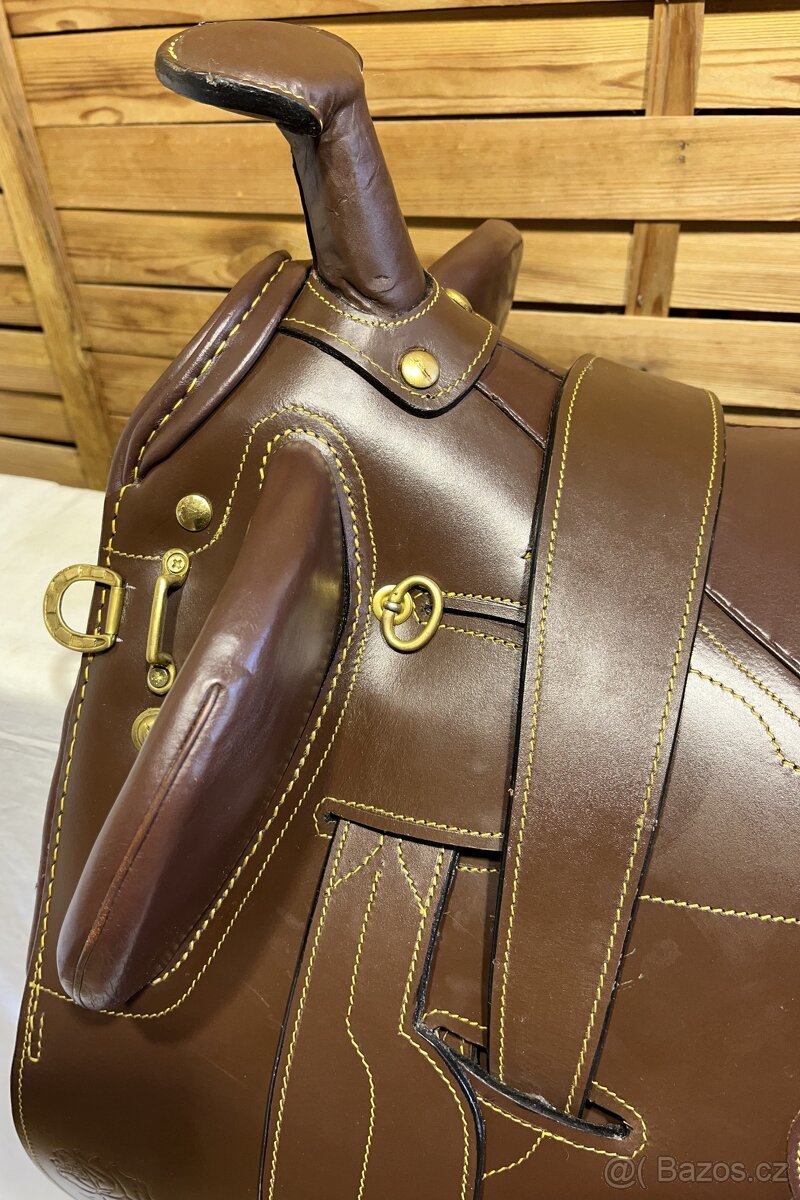 Australské sedlo s hruškou hnědé - 6