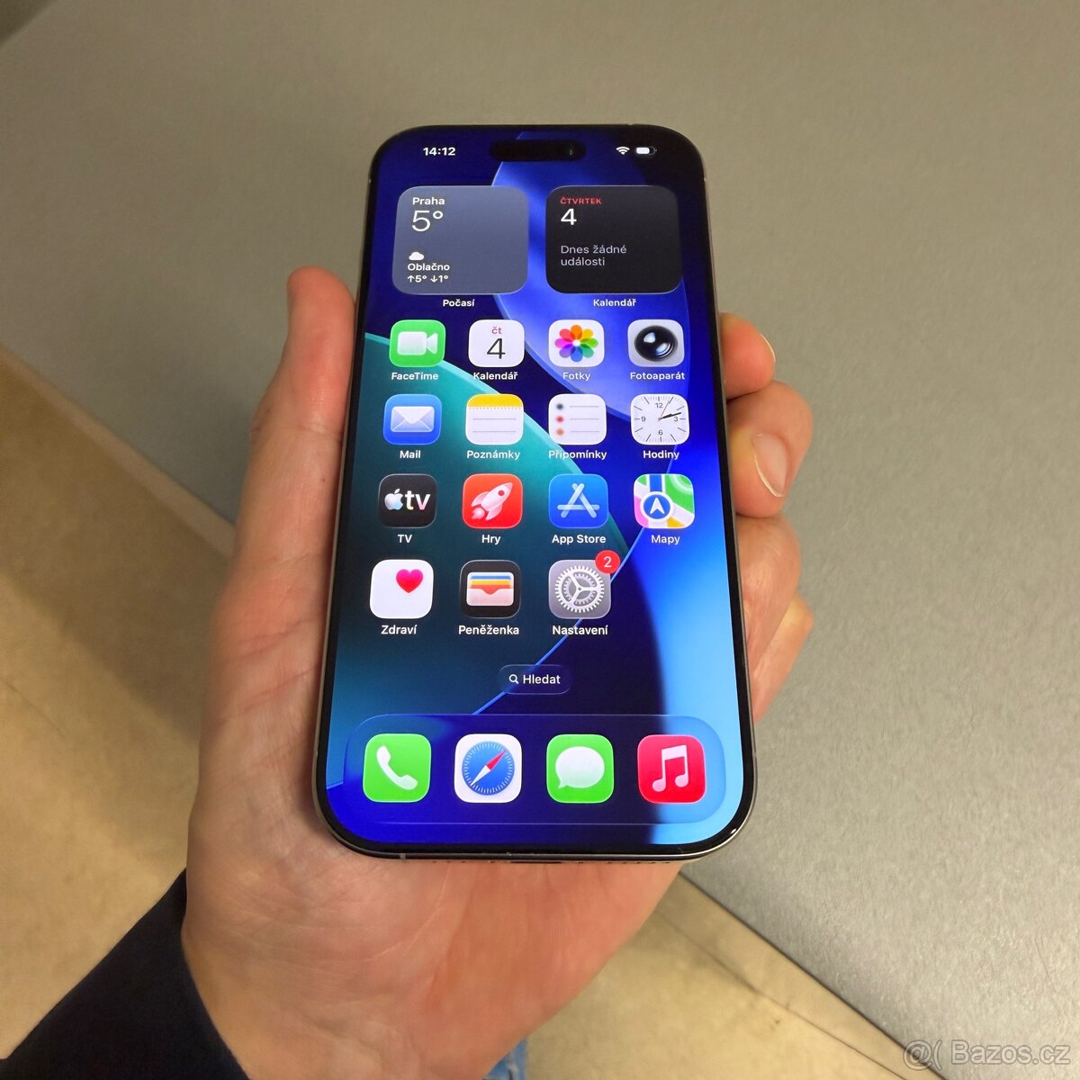 iPhone 16 Pro 256GB natural titan, pěkný stav, rok záruka - 6