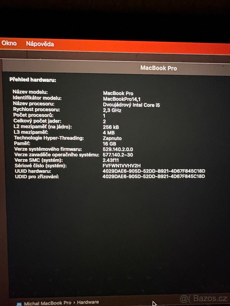 MacBook Pro 2017 512Gb , 16Gb ram, i5 - 6