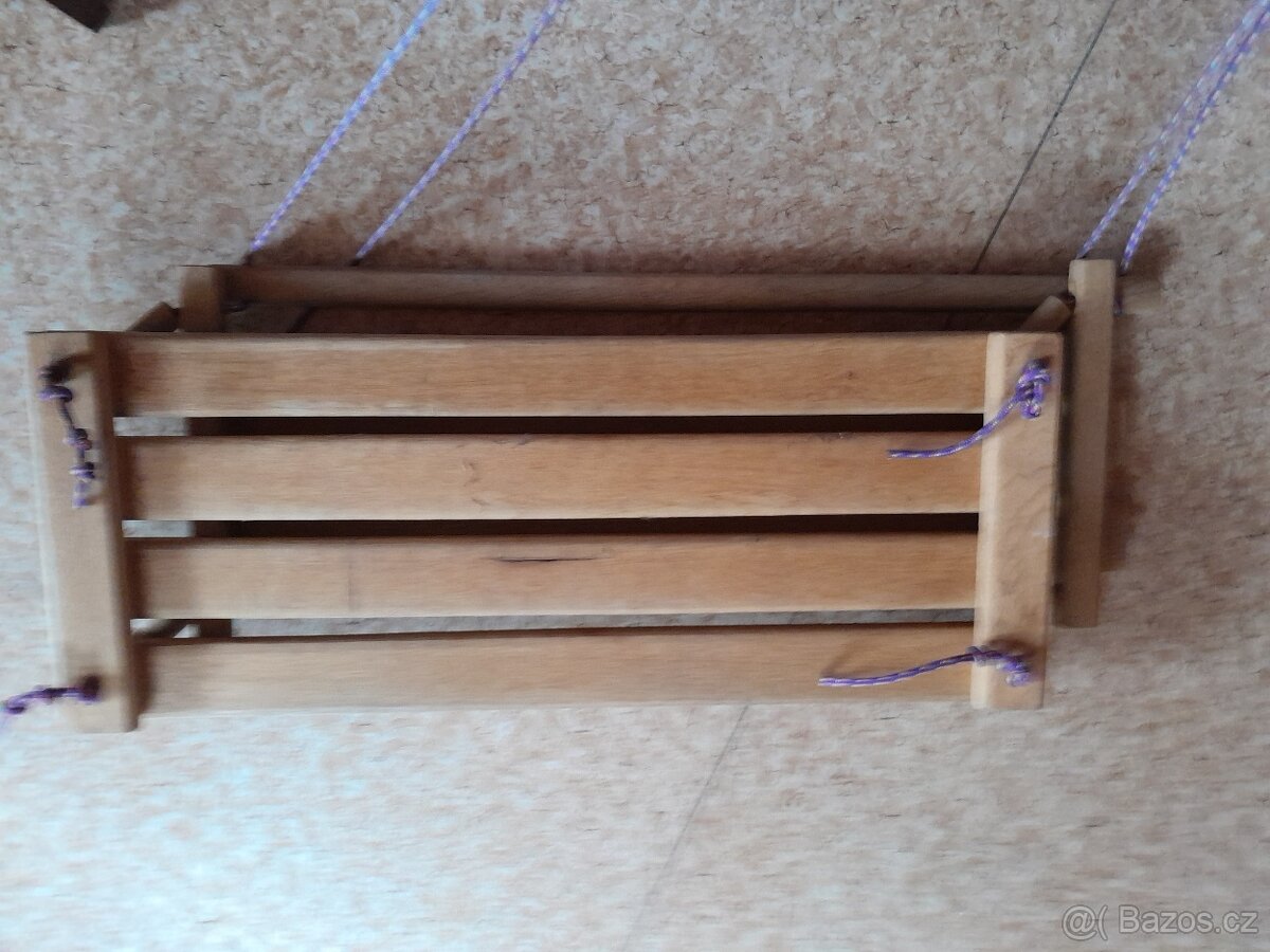 DĚTSKÁ DŘEVĚNÁ HOUPAČKA pro dvě až tři děti - 6