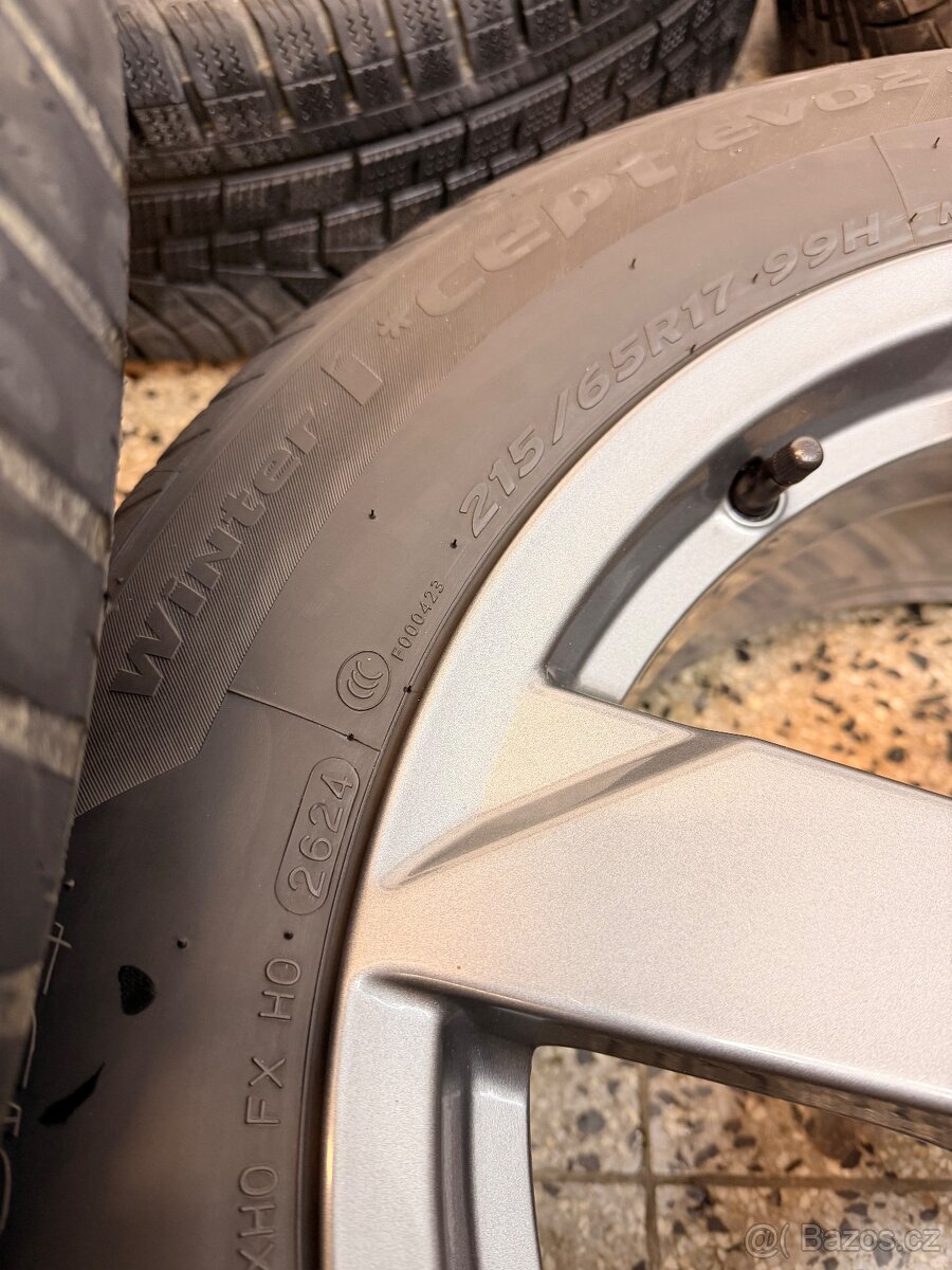ALU kola Rial 5x112 R17 zimní pneu 215/65 R17 - 6