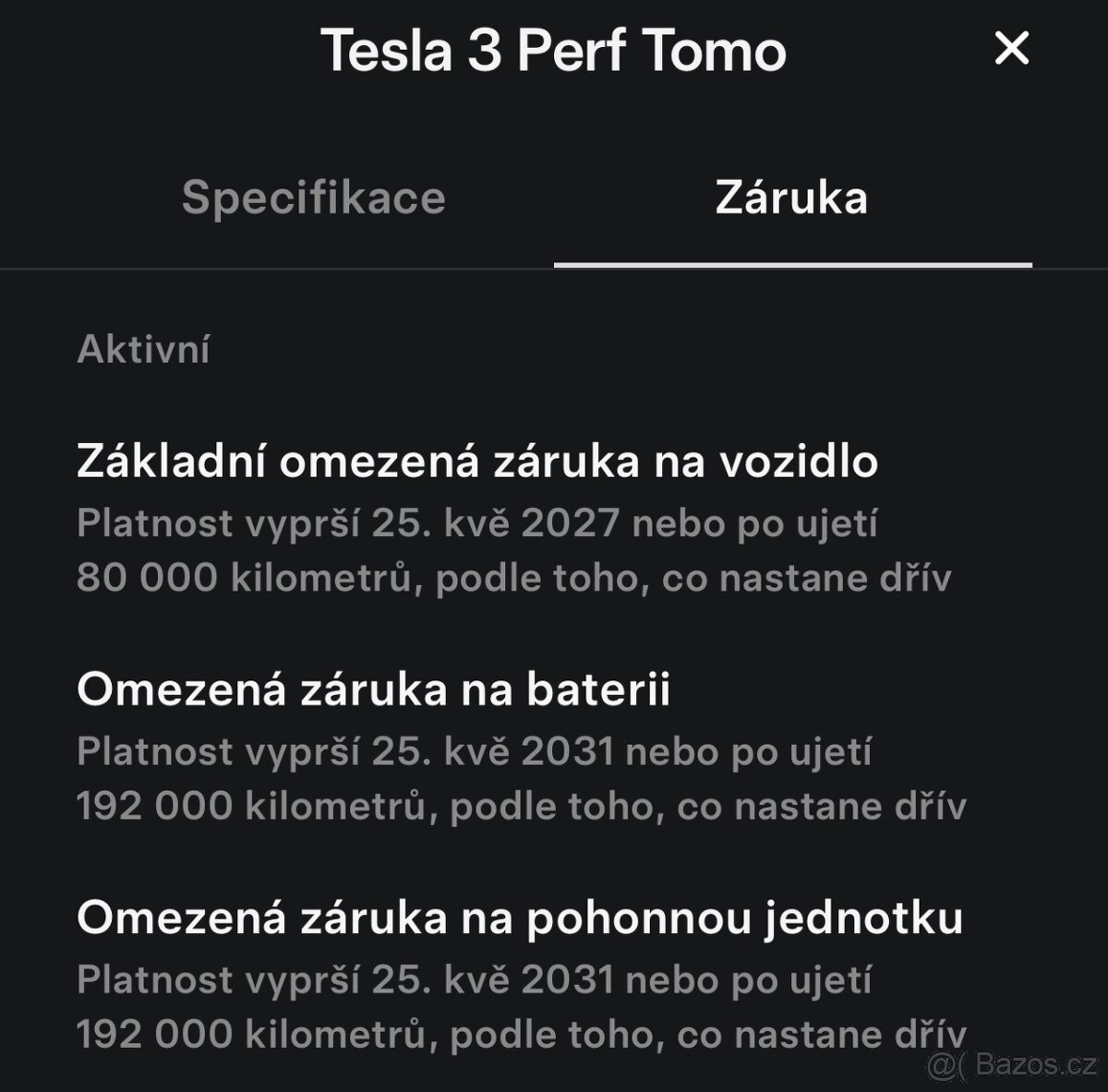 Tesla 3 Performance 5/2023 39. tis. km , záruka - 6