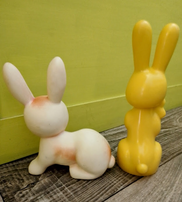 RETRO HRAČKY GUMOVÉ SRNEČKY, SLON, ZAJÍČEK, ŽABKA, MEDVÍDEK - 6