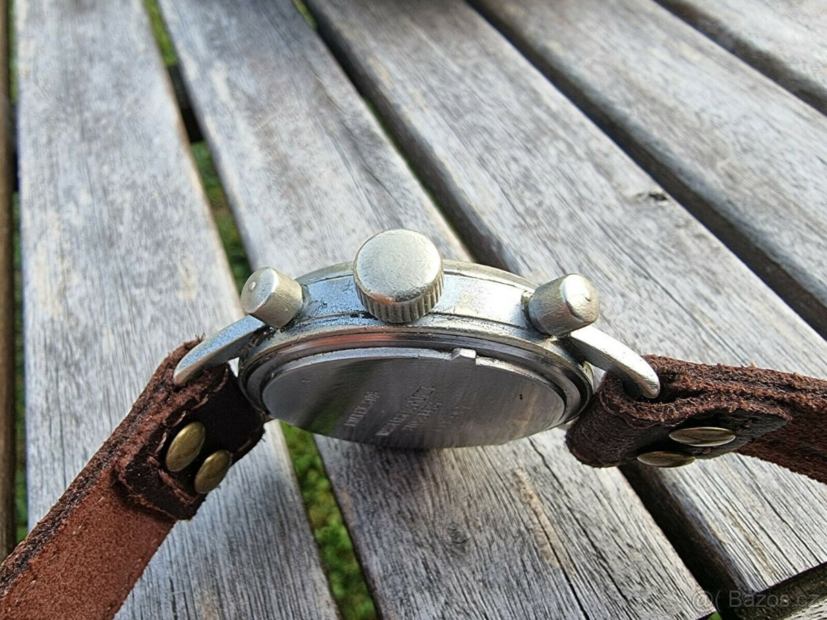 Pilotní hodinky Hanhart, chronograf se dvěma tlačítky, pilot - 6