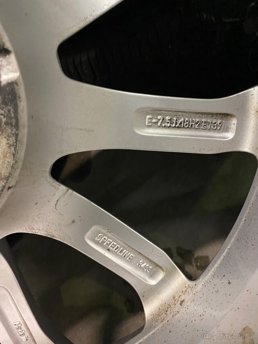5x112 R18 7,5J ET39 Audi A4 + 225/45 R18 zimné - 6