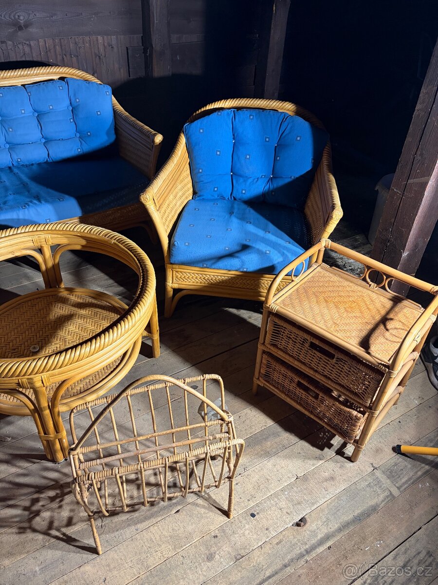 Ratanový set, zachovalý - 6