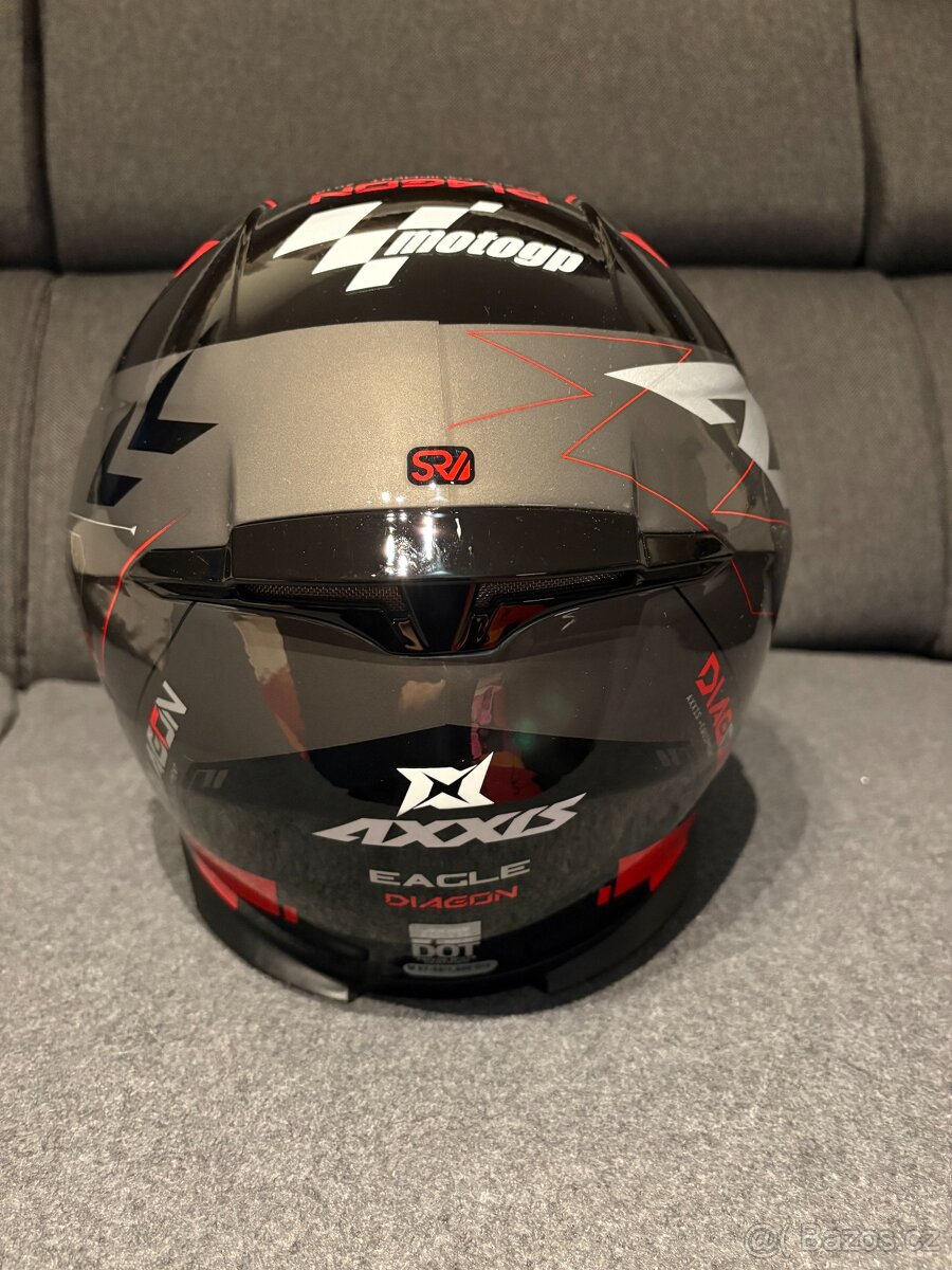 Integrální helma AXXIS EAGLE SV DIAGON Červená - 6