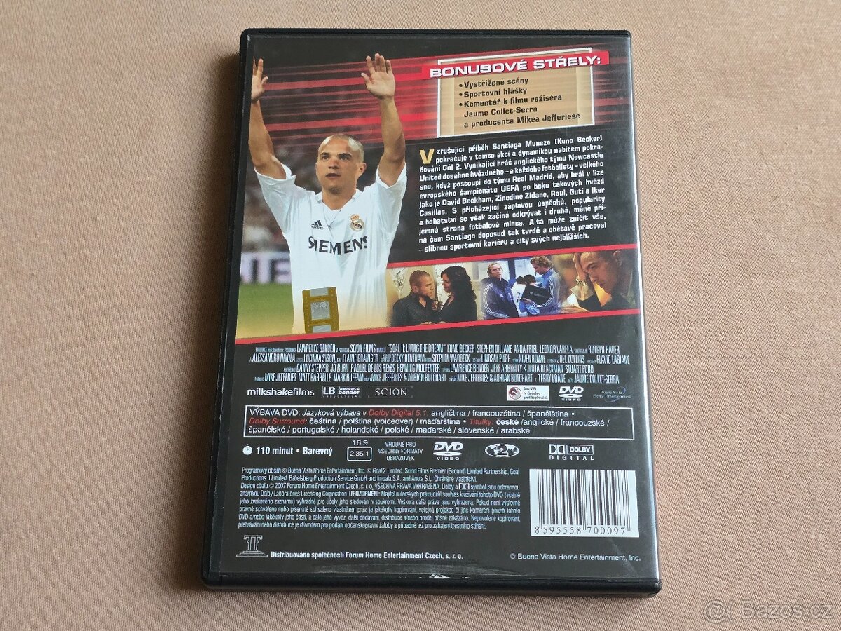GÓÓÓL 1-3 (komplet 3 DVD, CZ dabing) Kuno Becker - 6