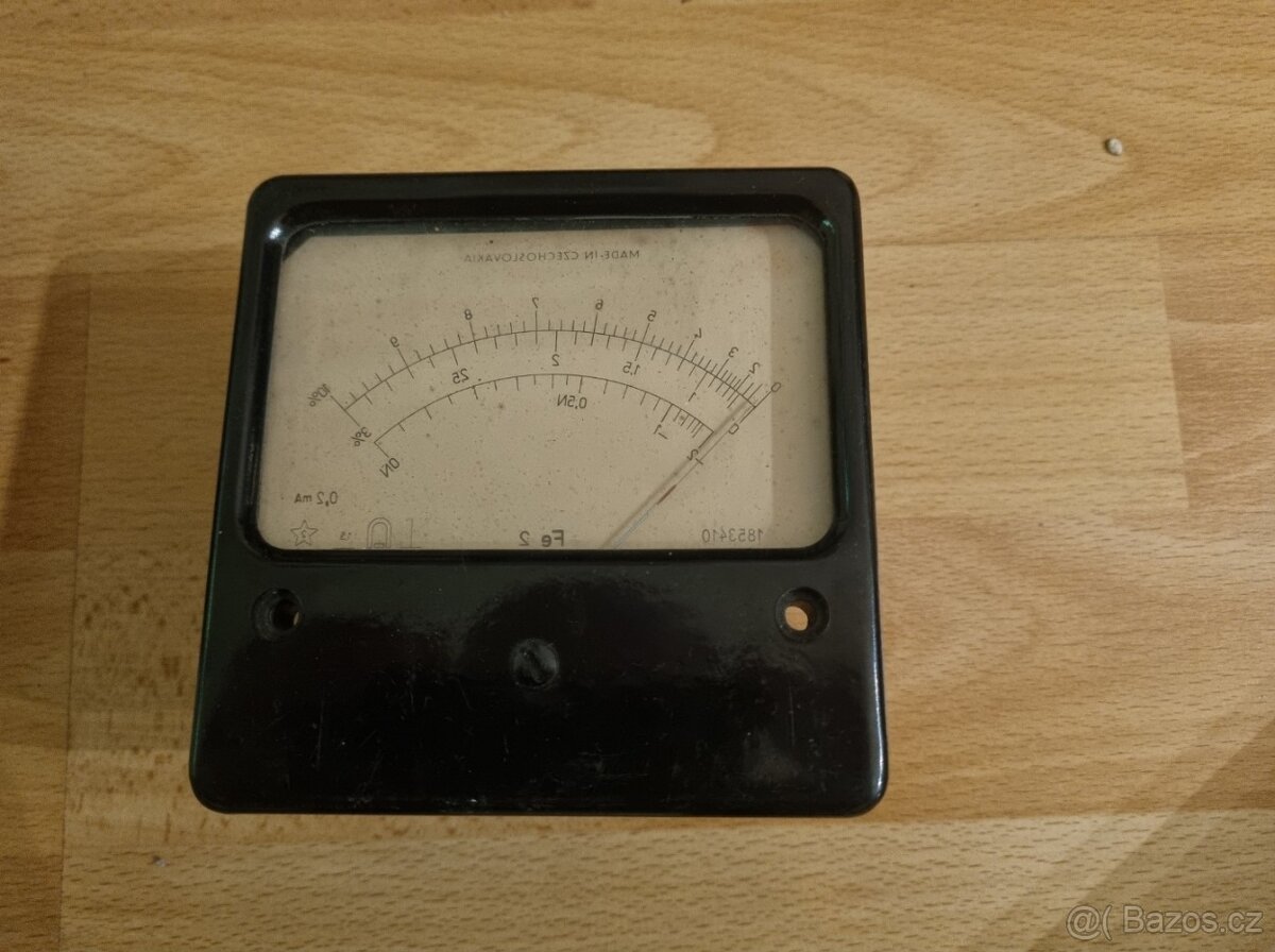 Retro panelový mikro-ampérmetr, Nový⭐ - 6