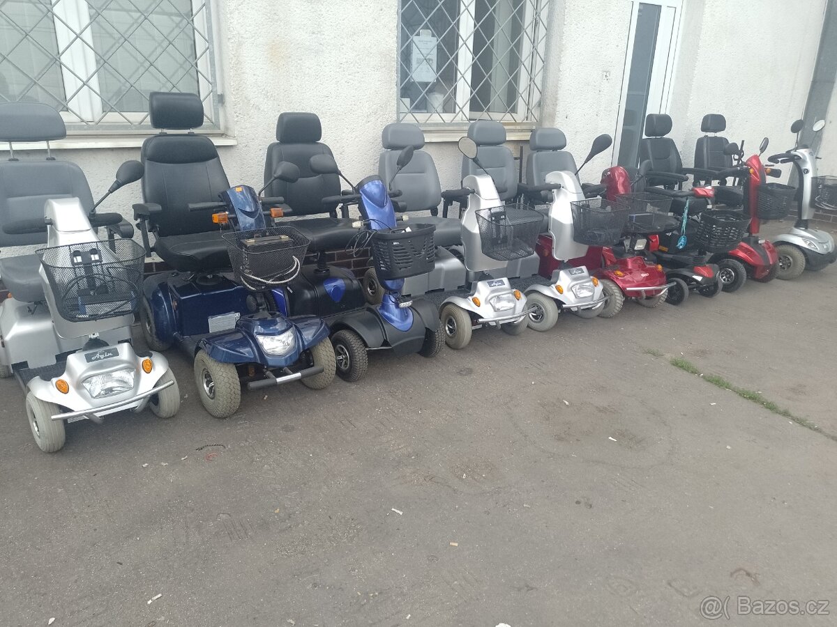 Elektrický invalidní skútr, TOP STAV, BEZ ŠKRÁBANCŮ - 6