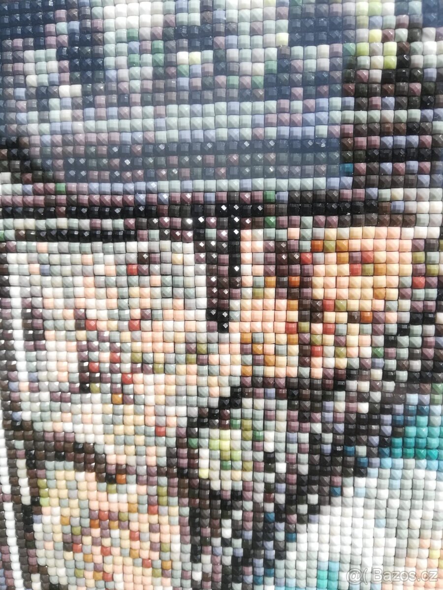 Diamantové obrazy inspirované dílem Alfonse Muchy, sada 4 ks - 6