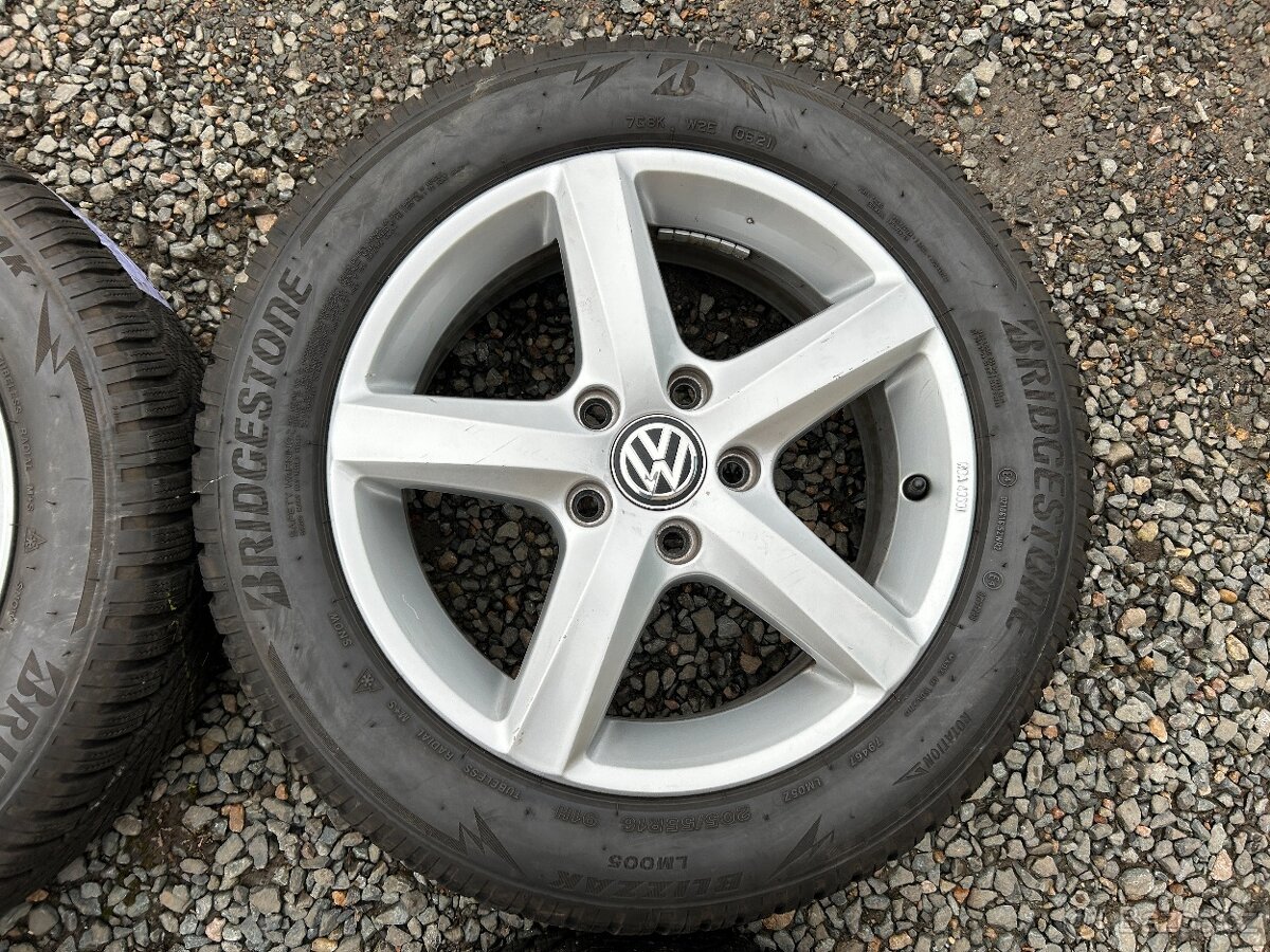 Alu orig zimní sada VW Aspen 5x112 6J ET48 205/55 R16 - 6