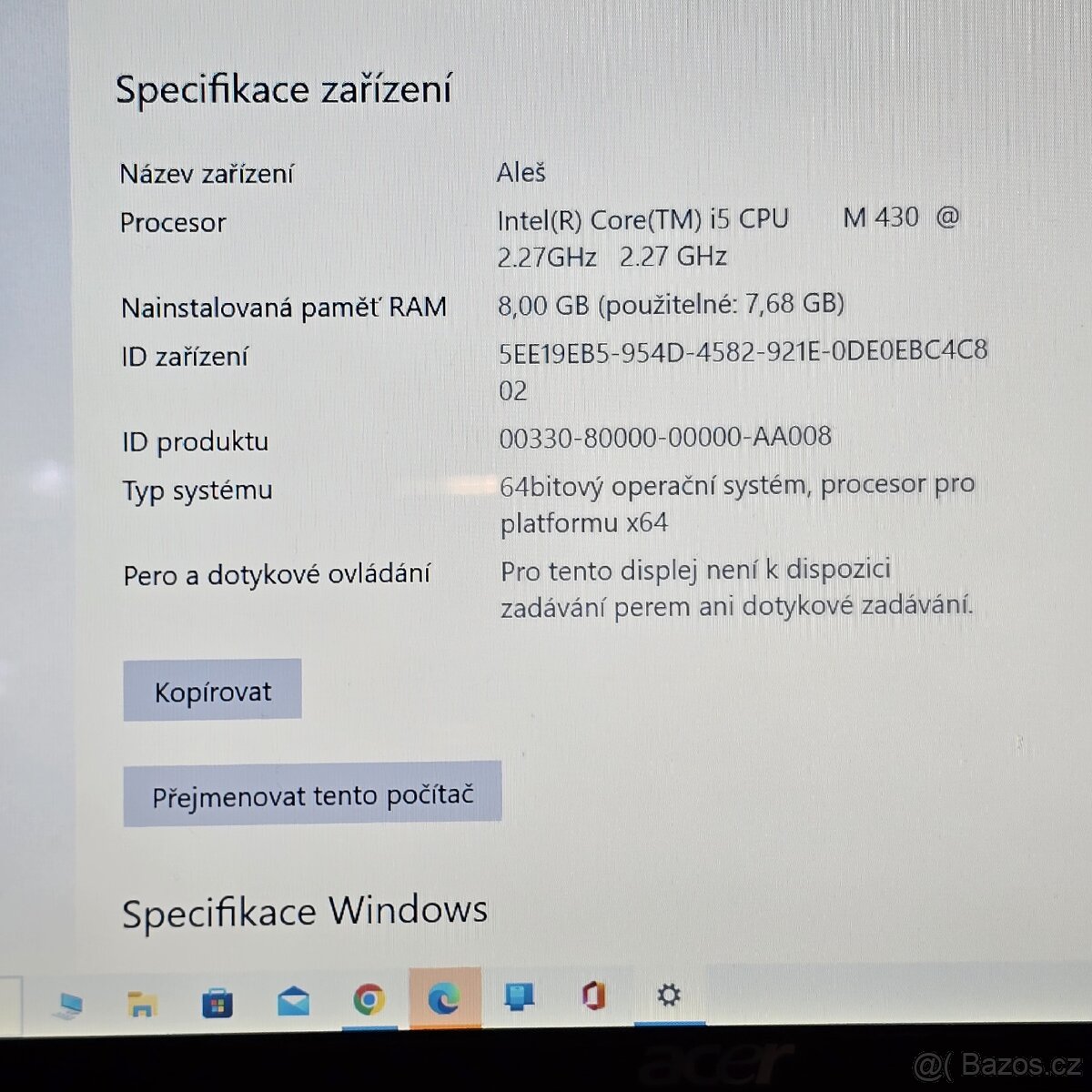 Notebook Acer Aspire 18" - 6
