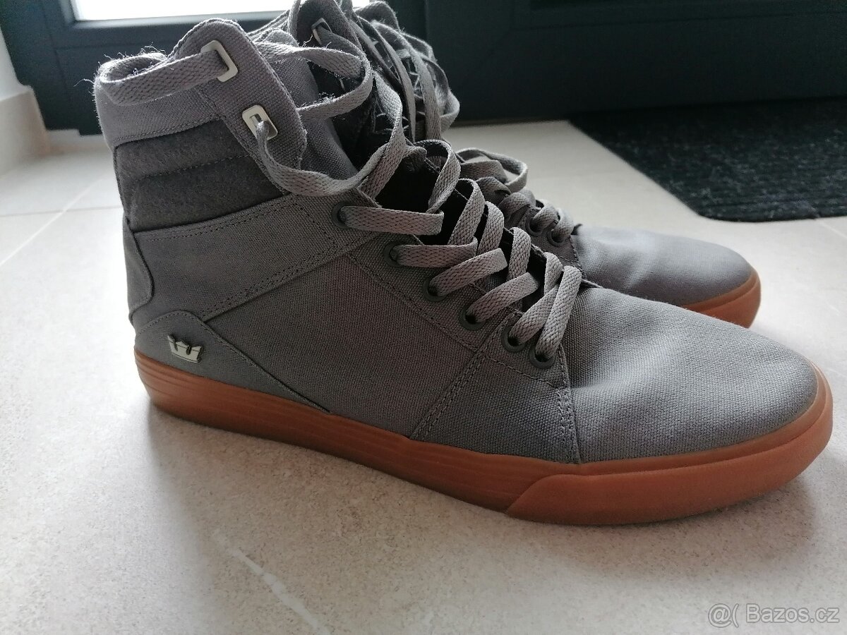 Pánské boty Supra aluminium šedá - 6