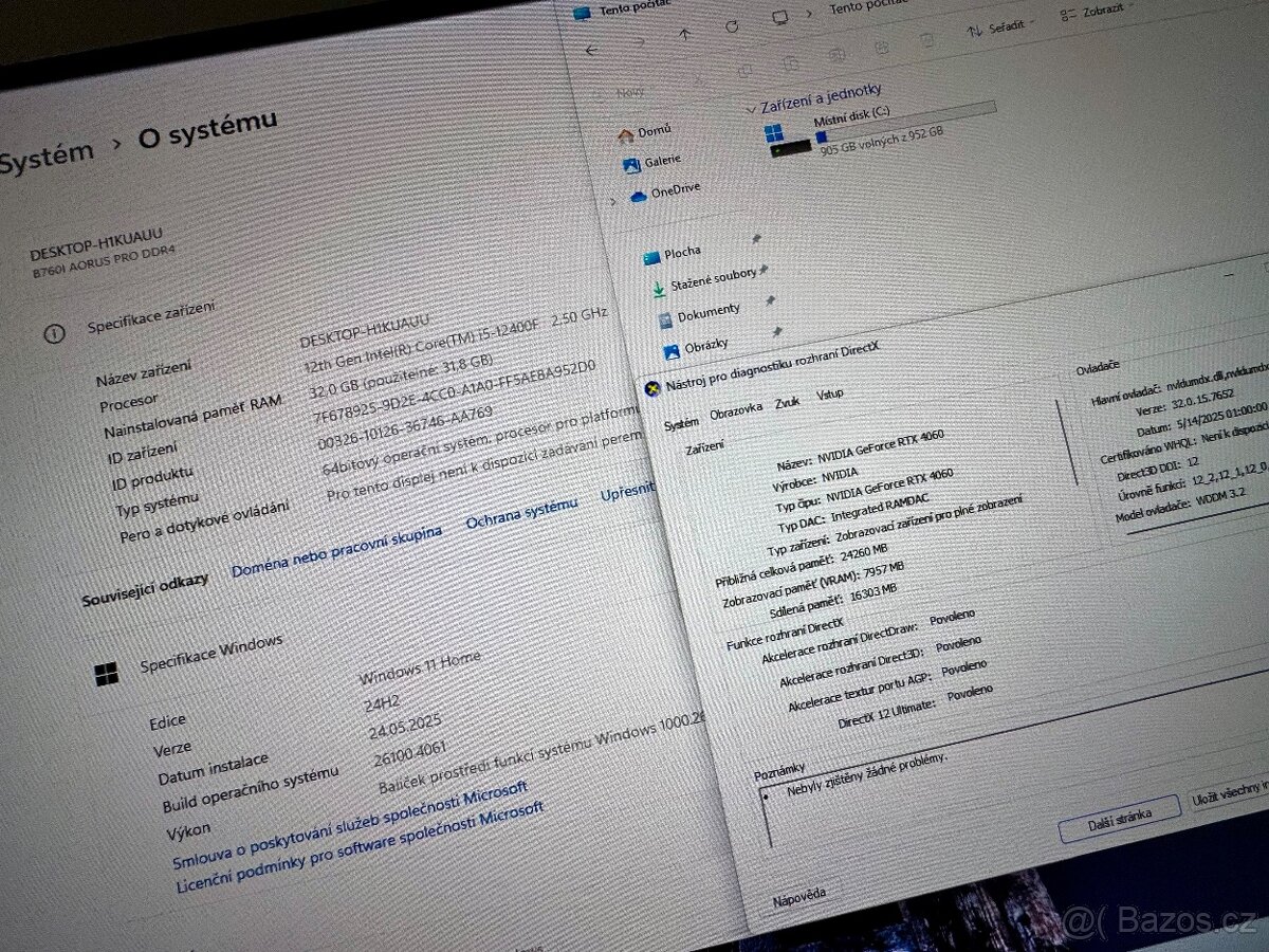 HERNÍ MINI PC I5 12400F/32GB RAM/RTX 4060/1TB SSD - 6