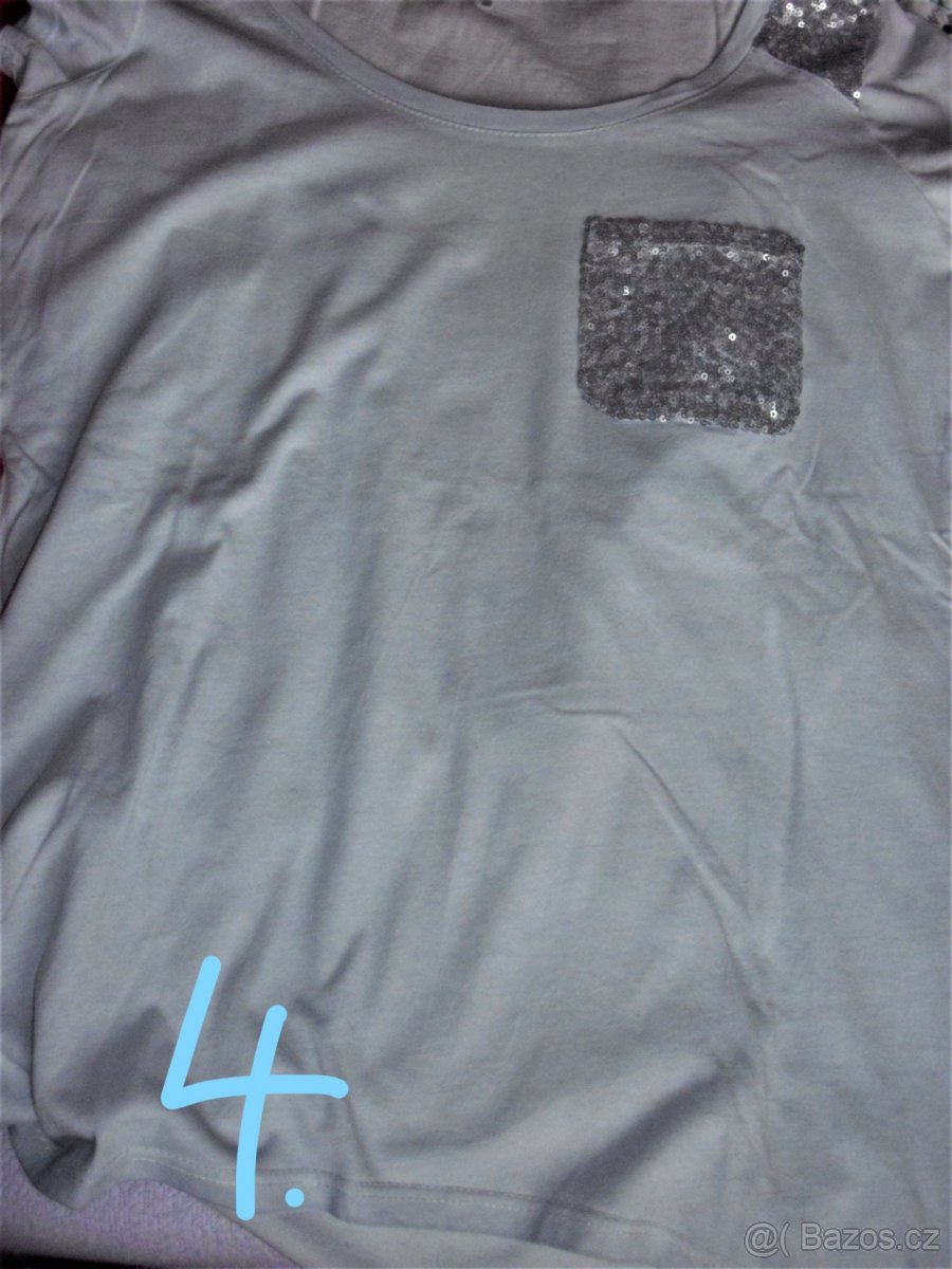 Trička dámská- vel. L (dívčí) 5 kusů. - 6