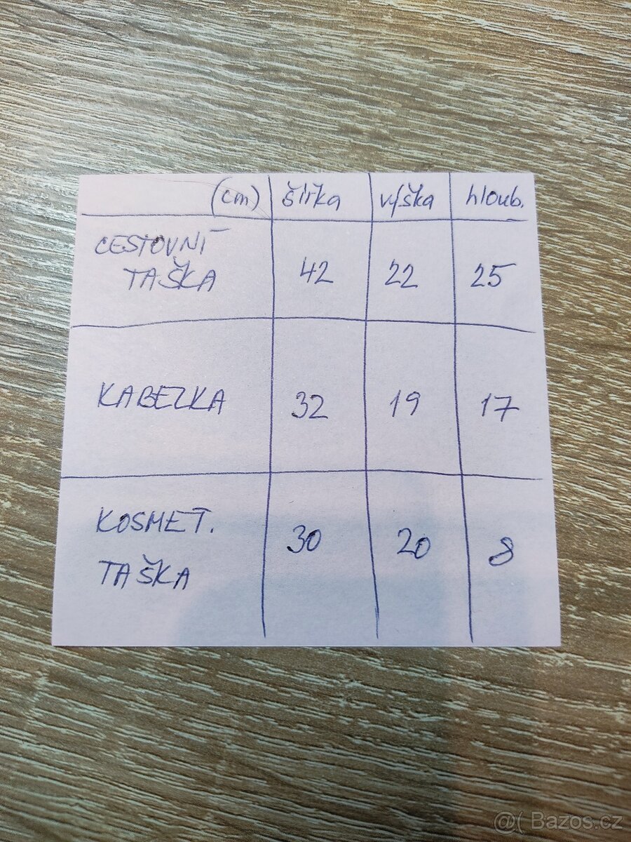 CESTOVNÍ TAŠKY -sada - 6