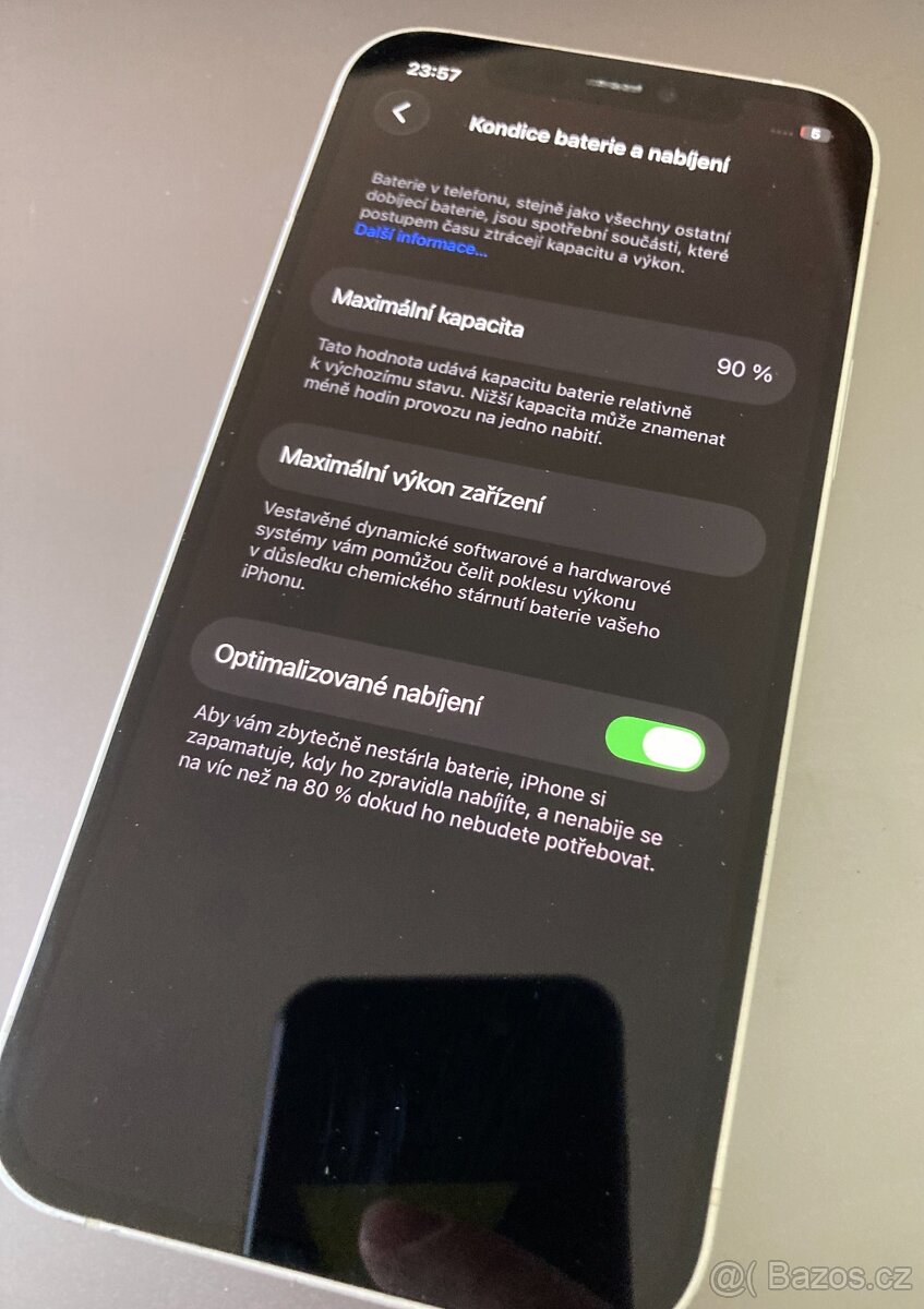 iPhone 12 128GB White, bat. 90%, záruka - 6