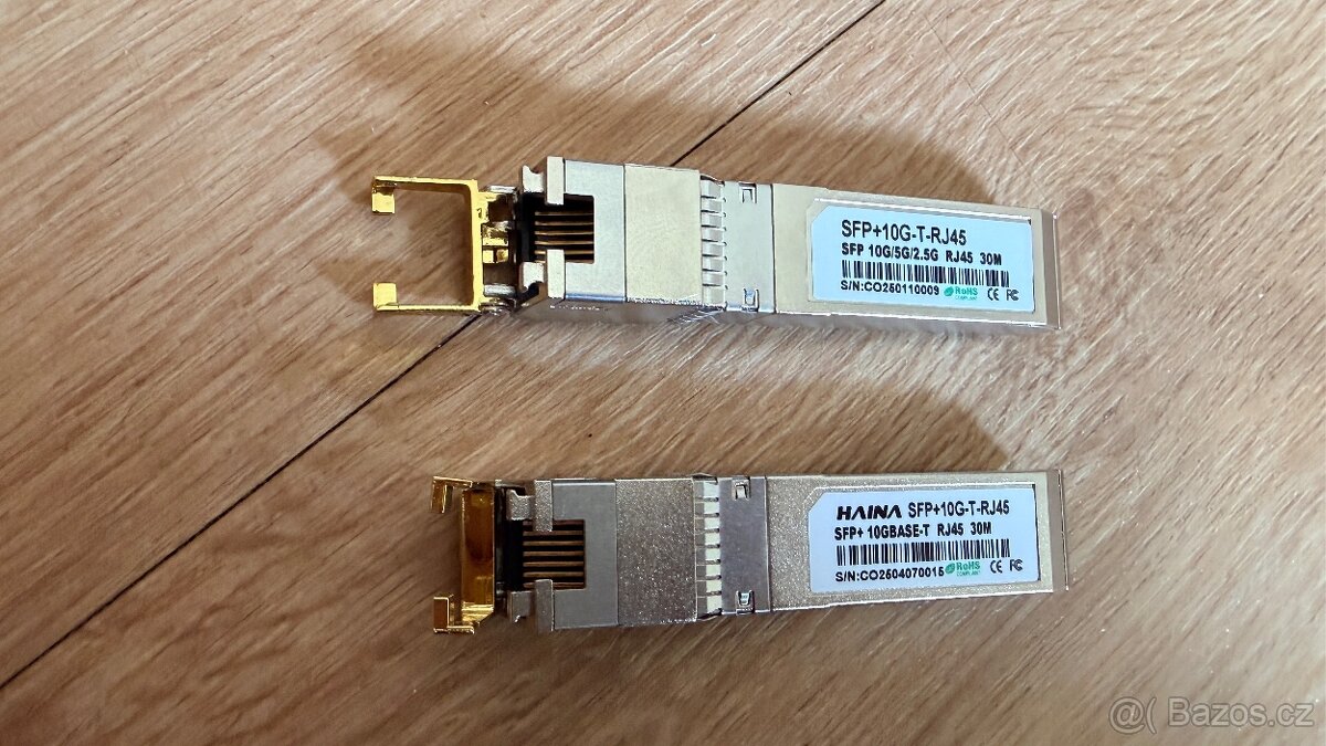 Switch - různé a SFP+ metalické moduly - 6