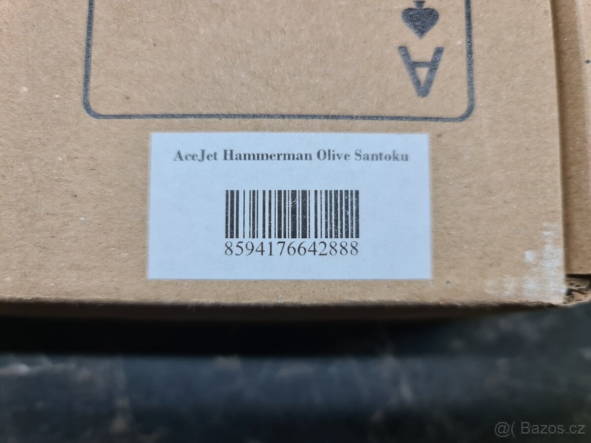 ACEJET HAMMERMAN OLIVE SANTOKU SanMai Damaškový Kuchyňský nů - 6