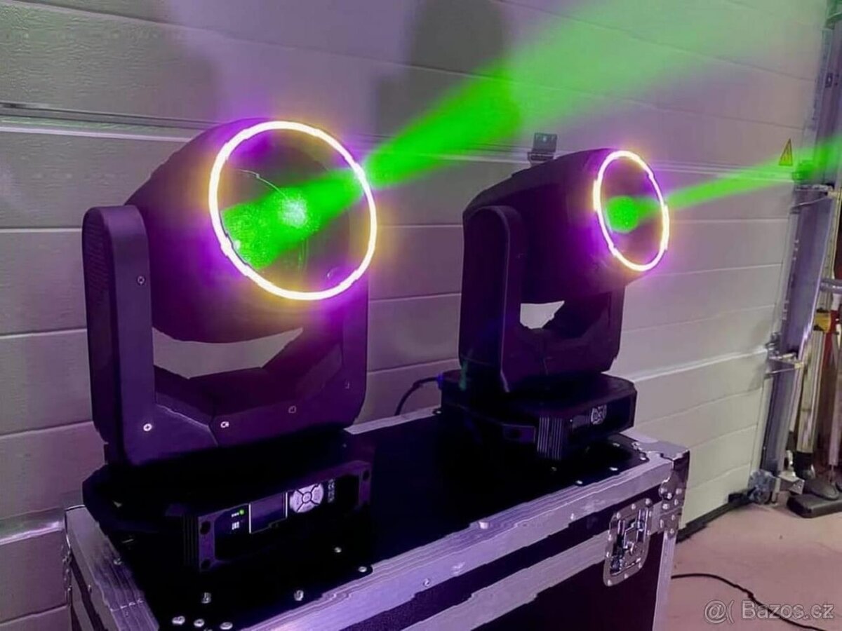 Led Beam 200w ring otočná hlava - 6