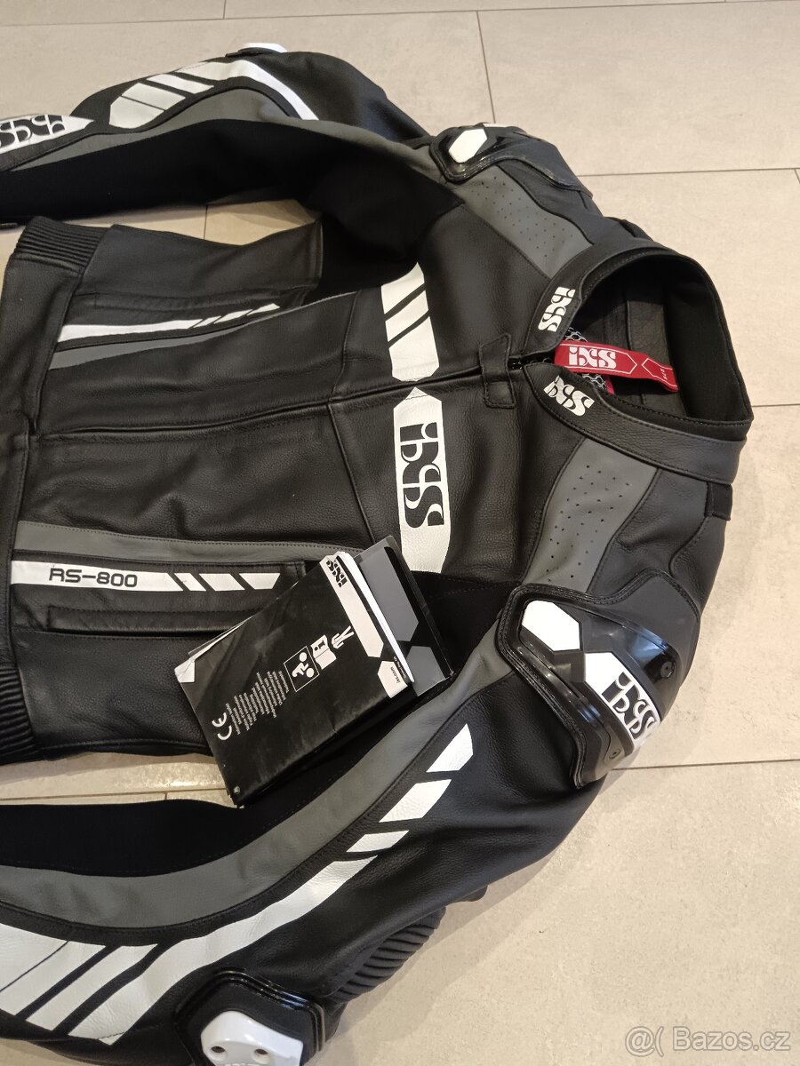 IXS RS 800-Pánská Dámská kožená moto kombinéza, zkrácená - 6