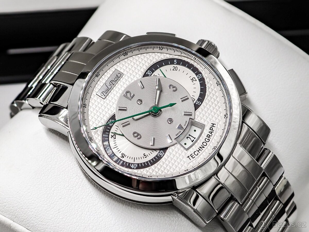 Paul Picot, model Technograph, originál hodinky / Netklé / - 6