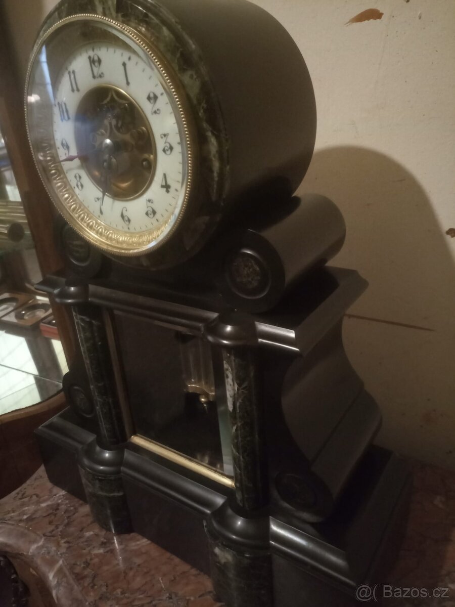 Mramorové krbové hodiny - 6