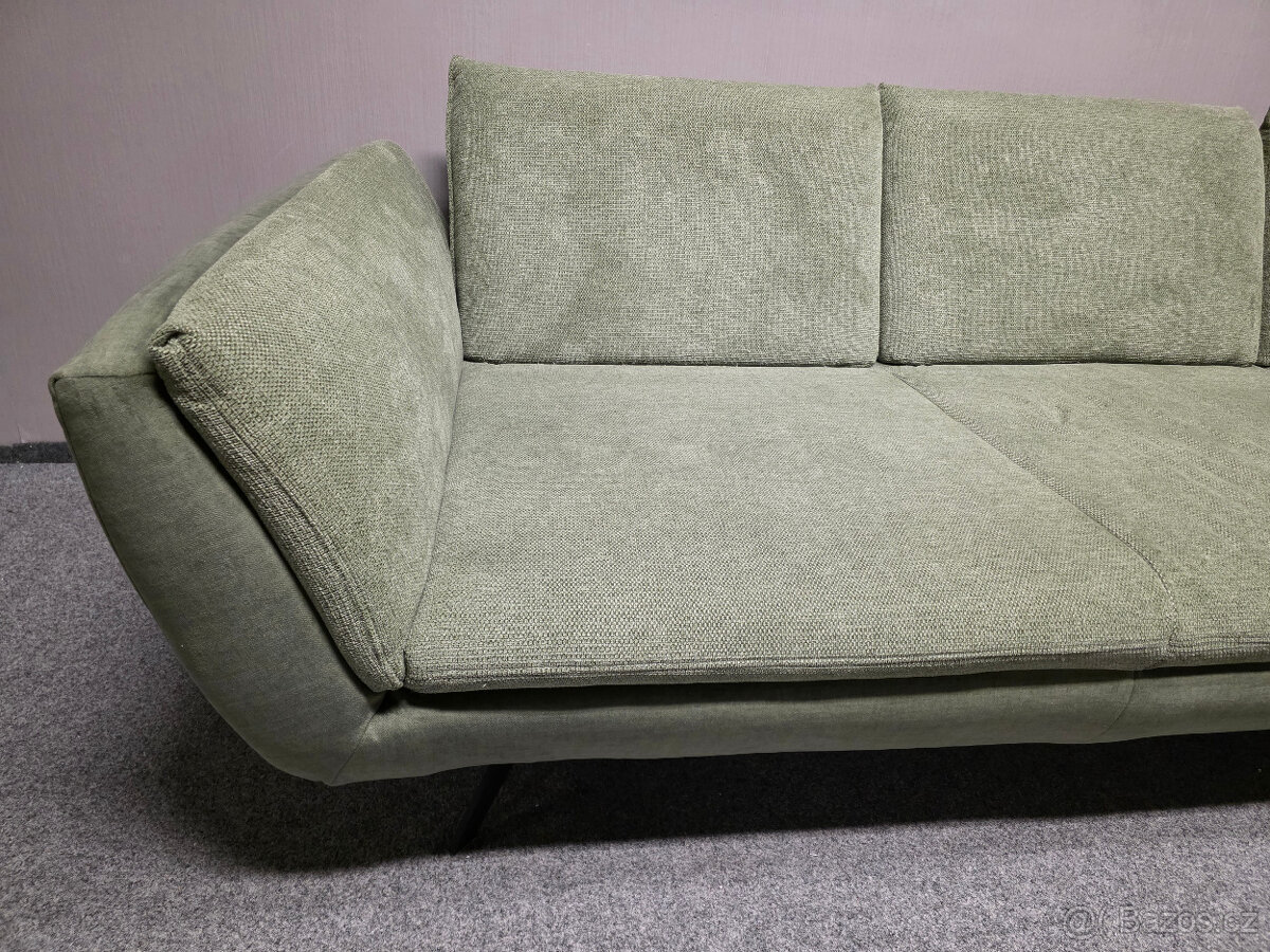 Velká rohová sedačka zelená PULL - 6