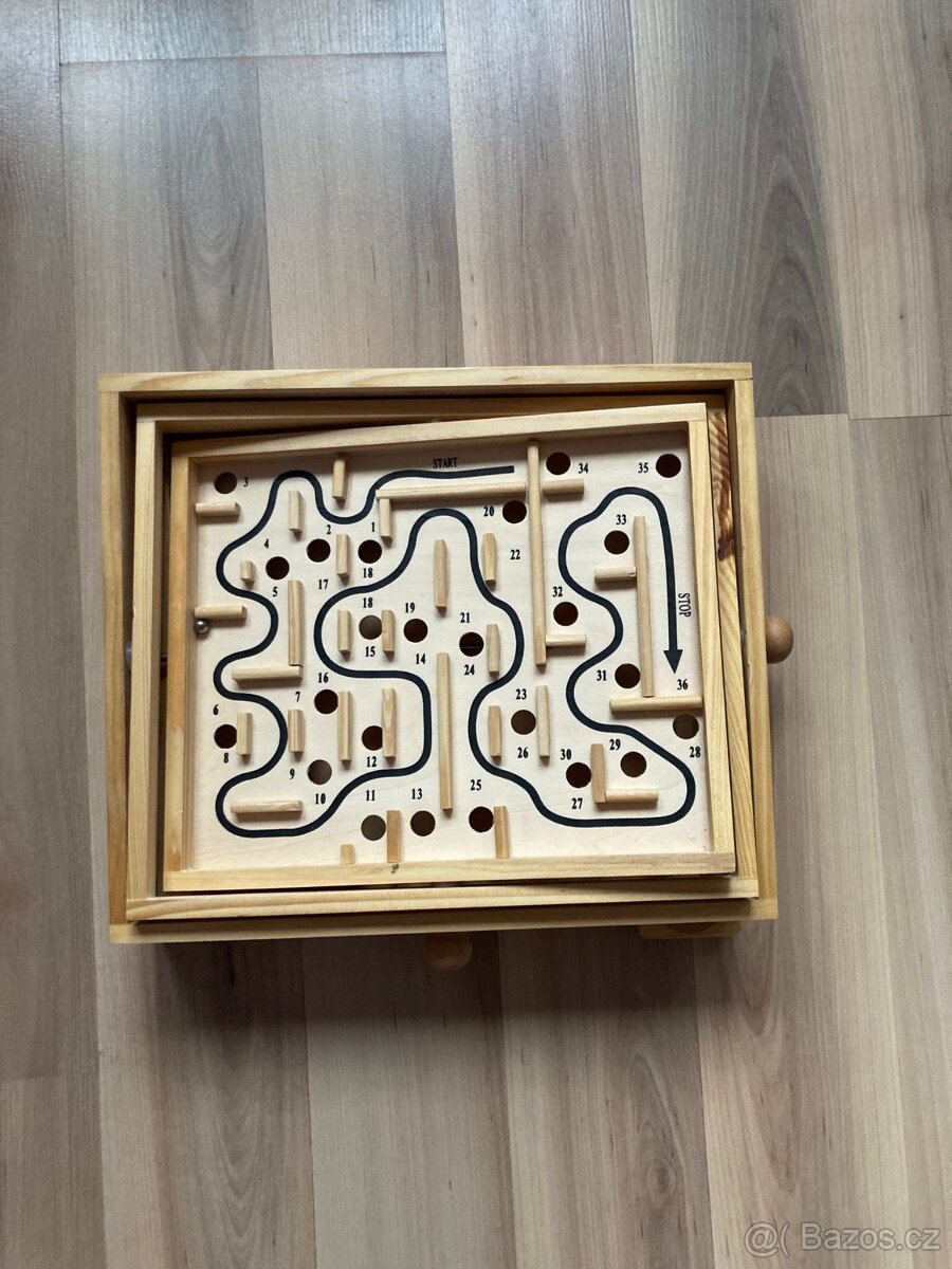 Dřevěná hra labyrint - 6