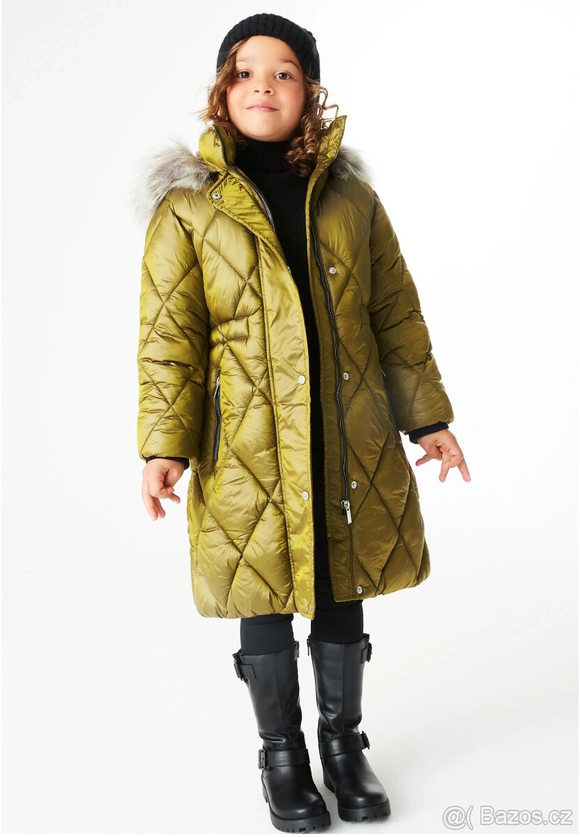 NOVÝ DÍVČÍ ZIMNÍ KABÁT NEXT vel.164 - 6