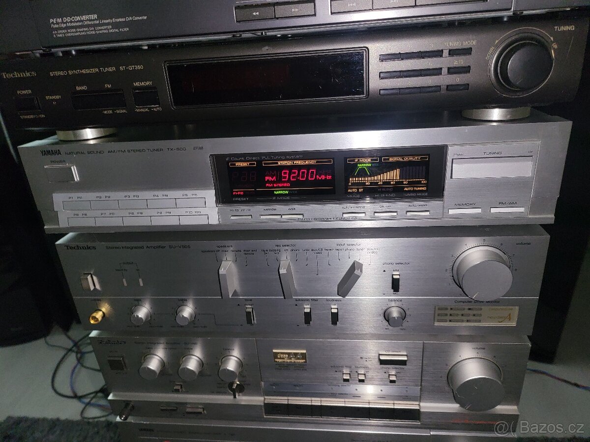 Prodám Tuner Yamaha - TX500, Vysoký model, NARROW, má mnoho - 6