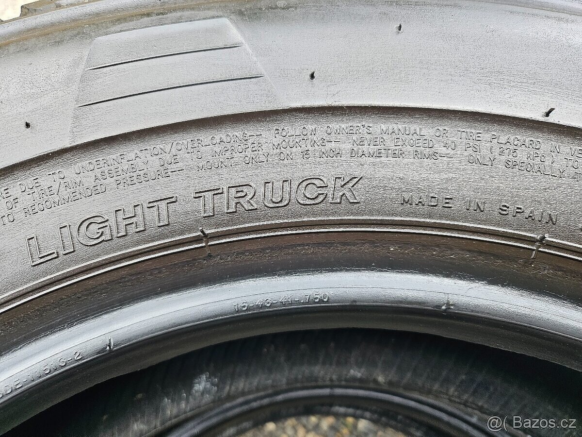 4 Letní dodávkové pneumatiky Bridgestone DURAVIS 215/70 R15C - 6