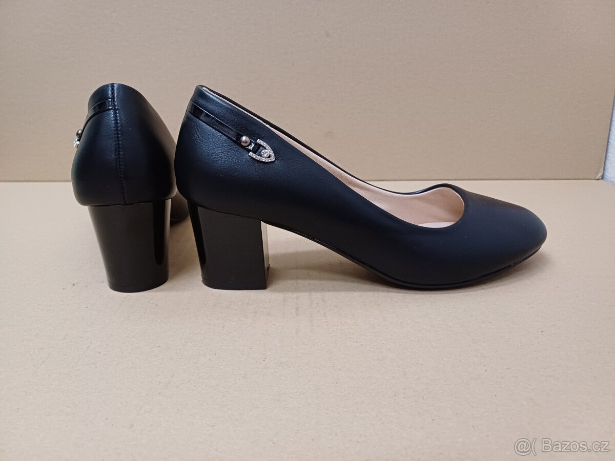 Černé lodičky vel.39 - 6