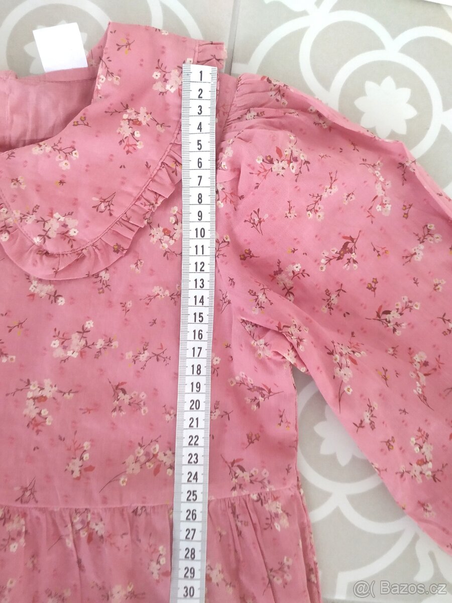 Nepoužité nové šaty Lindex 122 i 128 a 116 kytičky - 6