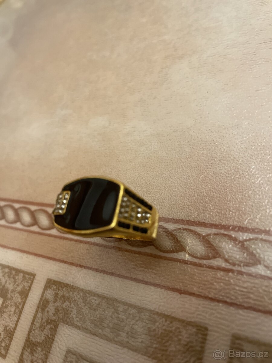 Panský pozlacený prsten - 6