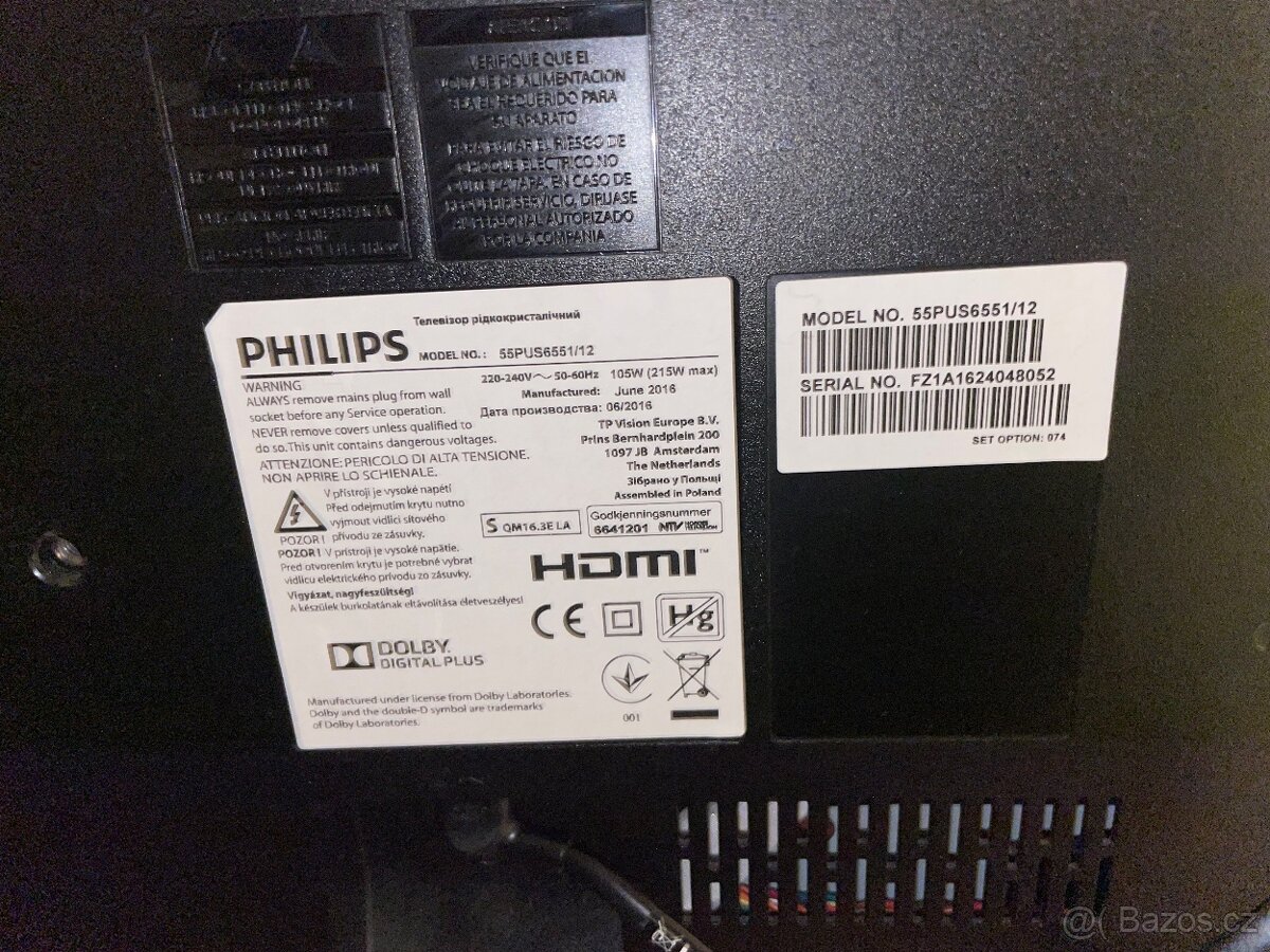 4K UHD Smart TV Philips Ambilight 139cm (55”) Android TV - 6