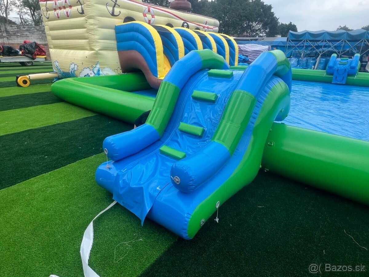 Skákaci hrad loď s bazénom - 6