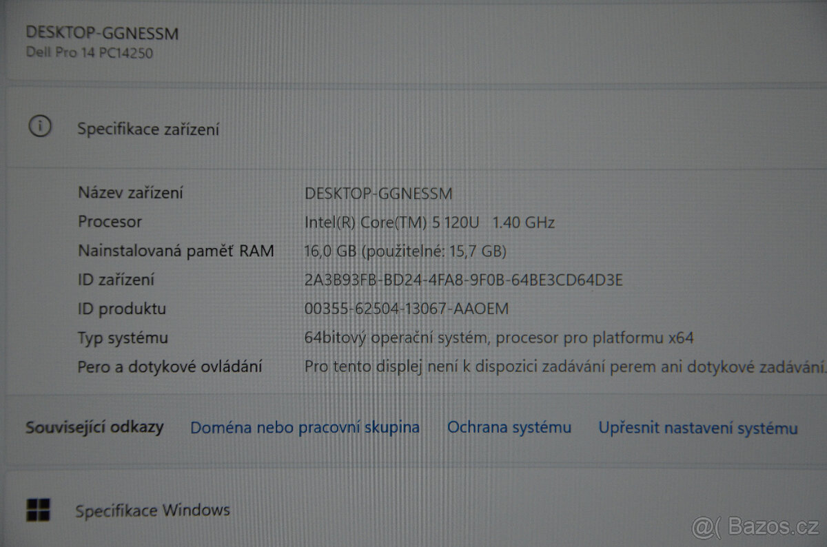 Dell PRO 14 i5/16GB/SSD 512GB/záruka - 6