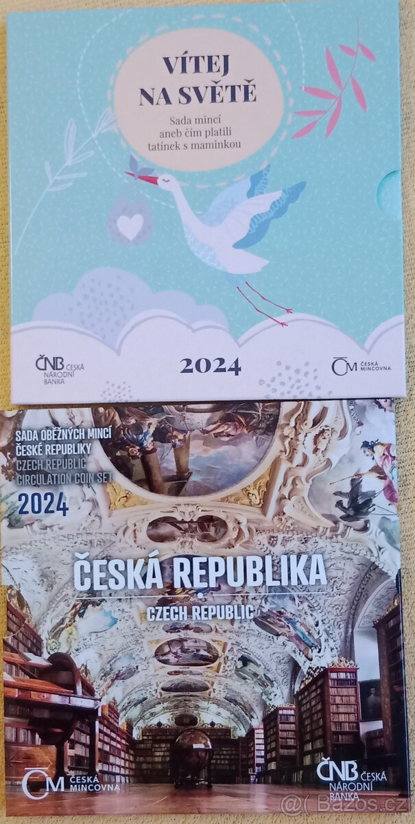 PRODÁM SADY OBĚŽNÝCH MINCÍ 2024 - BU + PROOF - KOMPLET - 6