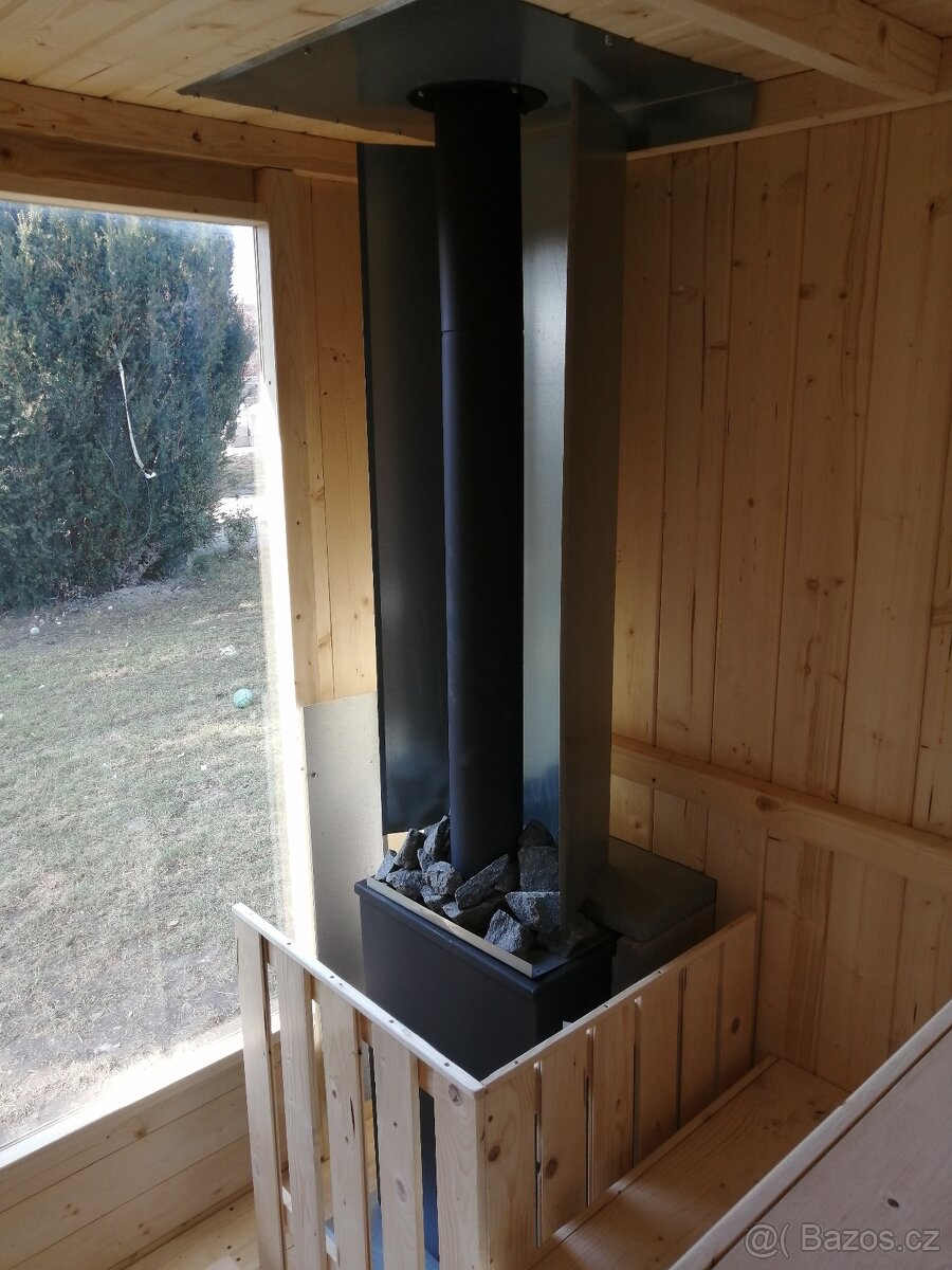 Finská venkovní sauna pro 4-6 os. na klíč - 6