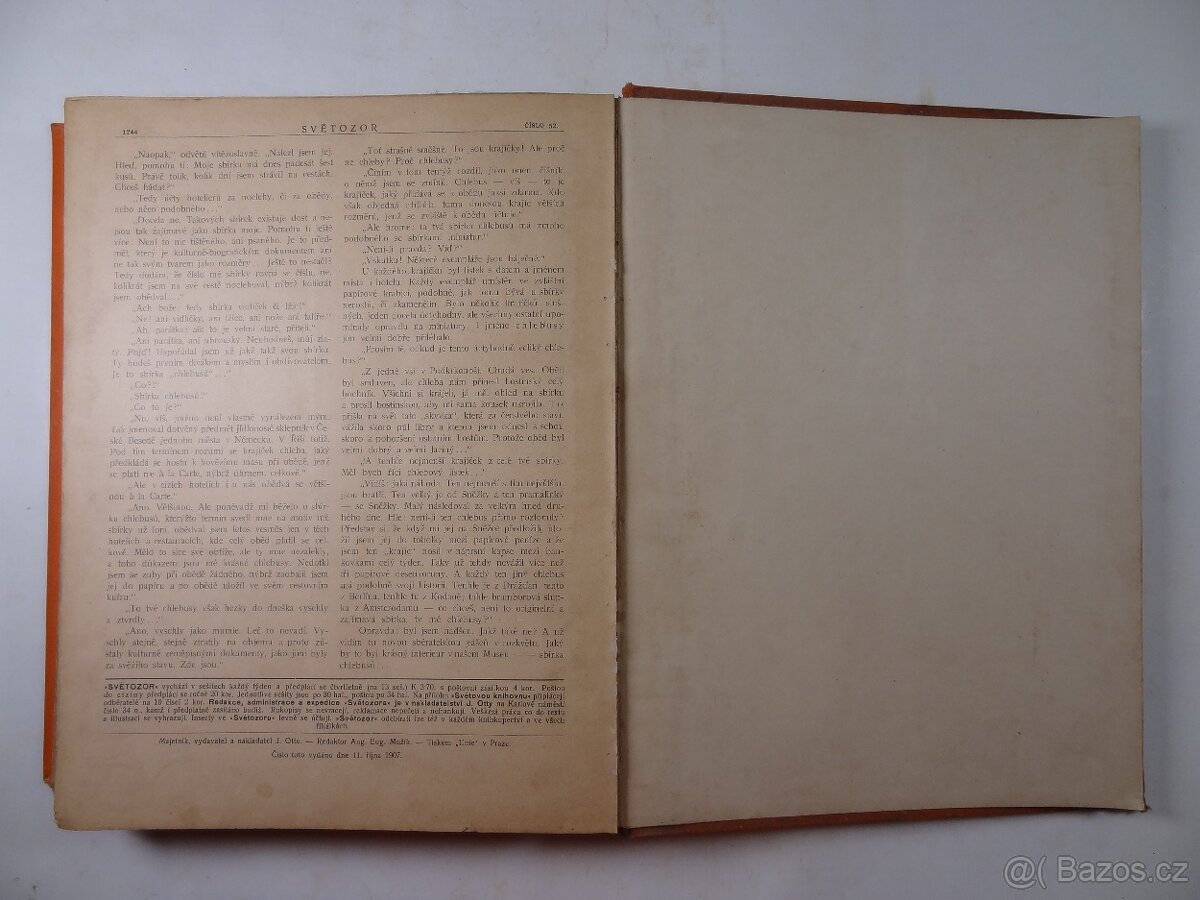 SVĚTOZOR Časopis. r.1907 26-52. r.1909 a t.d. - 6