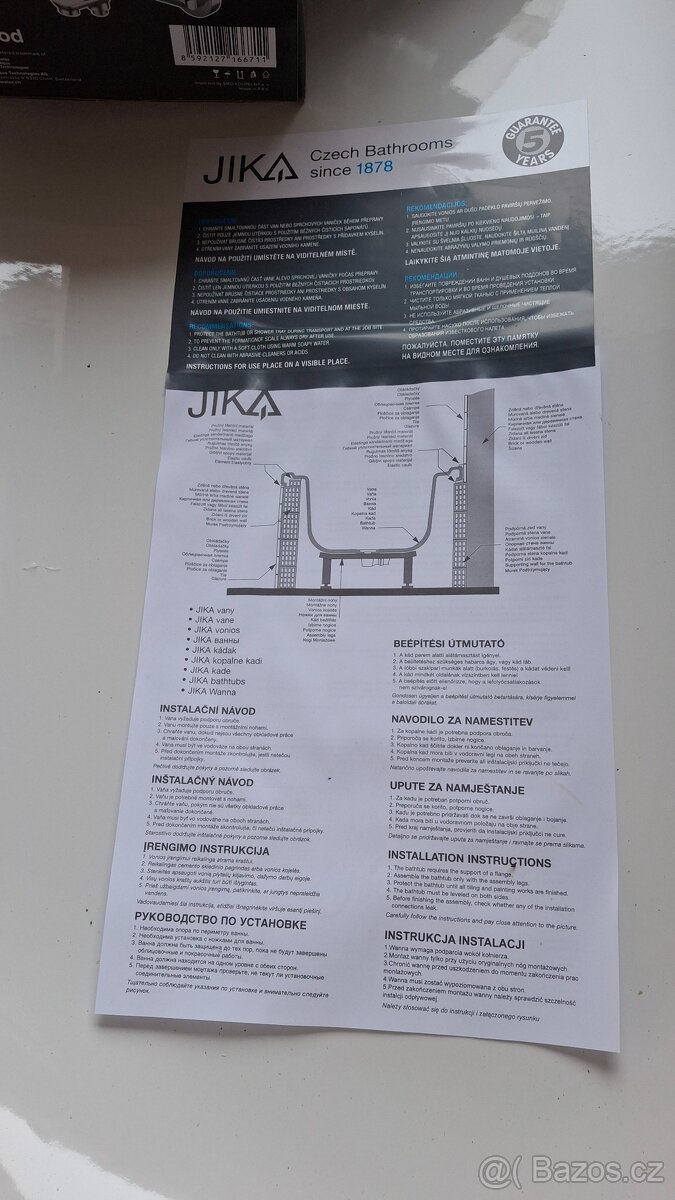 Plechova vana NOVA + komplet prislusenstvi - 6