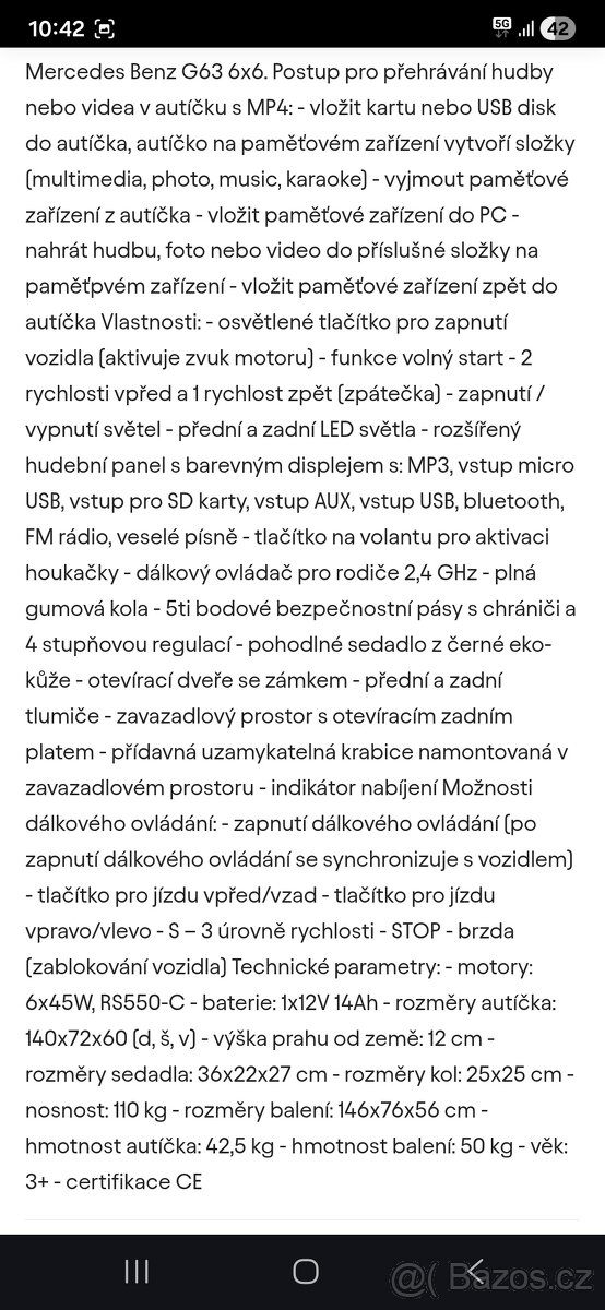 Dětské elektro auto - 6